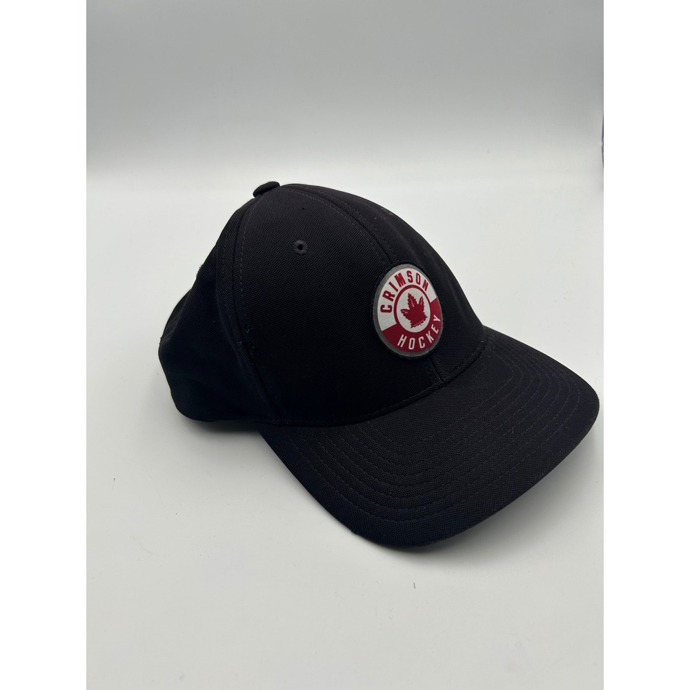 Levelwear Crimson Hockey Hat Black Adjustable Flexfit 110 Strapback Cap